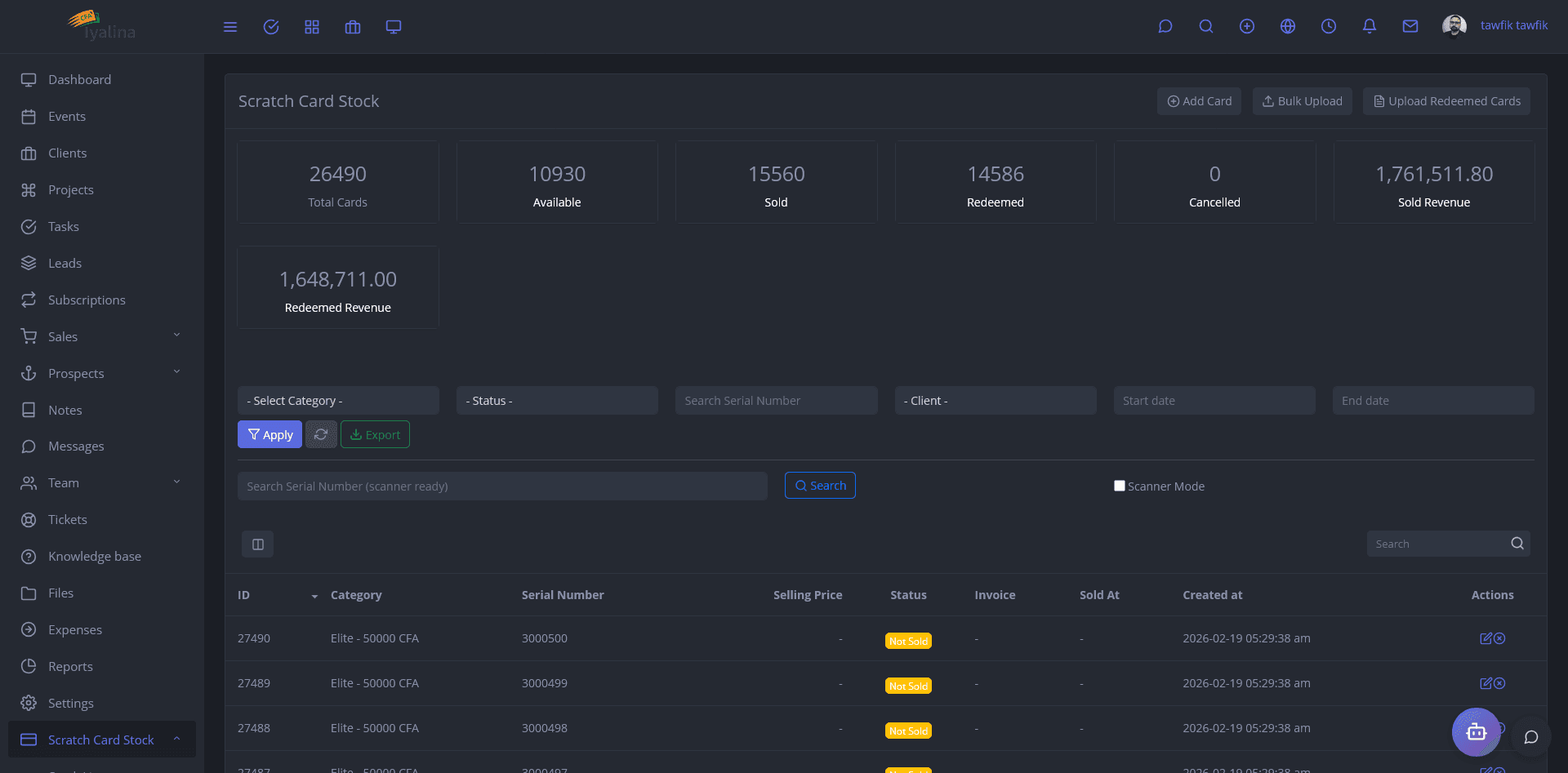 بناء منصة لتحويل الأموال ببطاقات الشحن مع مسارات ERP وCRM